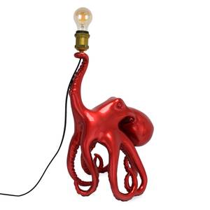 Lampe Krake Rot - Kunststoff - 32 x 53 x 28 cm