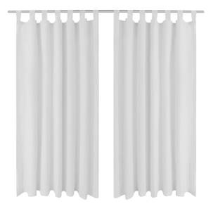 Rideau(lot de 2) 294207 Blanc - Hauteur : 225 cm