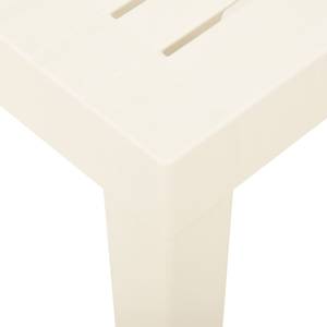 Table de jardin Blanc - Matière plastique - 79 x 72 x 79 cm