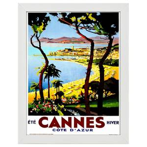 Bilderrahmen Poster Cannes Weiß