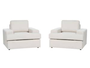 Sessel ALLA 2-tlg Beige - Creme - 2er Set