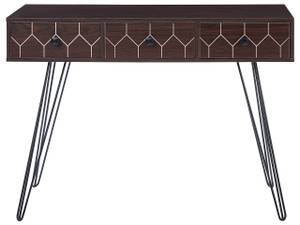 Table d'entrée MALSALA Noir - Marron - Bois manufacturé - 110 x 79 x 39 cm