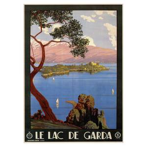Leinwandbild Le Lac de Garda Multicolor