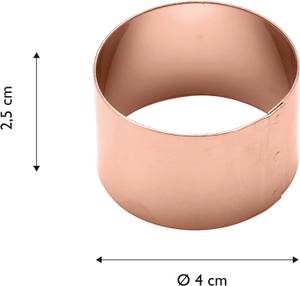 Serviettenring-Set Kreis-Design 4-tlg Kupfer