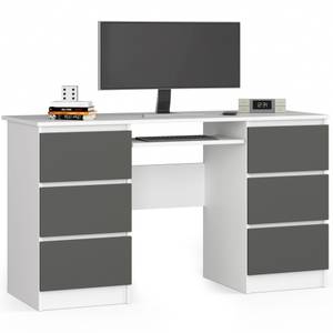 Bureau d'ordinateur A-11 CLP Gris - Blanc