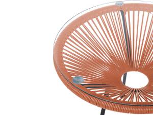 Bistro Set ACAPULCO 3-tlg Schwarz - Orange