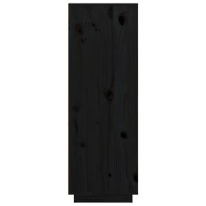 Highboard DE7648 Schwarz - Massivholz - 40 x 117 x 89 cm