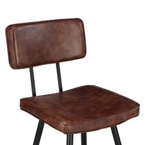 Tabouret de bar Texas (Lot de 2) Marron foncé