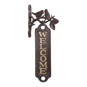 Plaque Welcome oiseaux 1 set