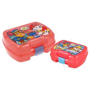 Lunchbox-Set Paw Patrol Comic 2-teilig Rot - Kunststoff - 1 x 1 x 1 cm