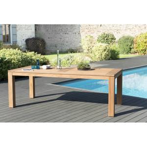 Gartenmöbel 6/8 Personen Teak Braun - Massivholz - Holzart/Dekor - 100 x 78 x 220 cm