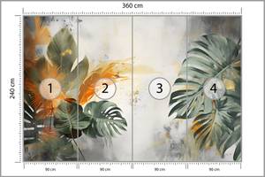 Papier Peint Feuilles Tropicales Nature 360 x 240 x 240 cm