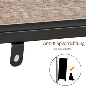 Standregal 838-046 Schwarz - Holzwerkstoff - 32 x 95 x 120 cm