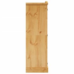 Kleiderschrank DE613 Braun - Massivholz - 52 x 170 x 101 cm