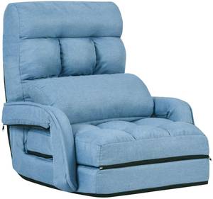 Klappsofa Bodenstuhlsofa Blau - Textil - 56 x 70 x 54 cm