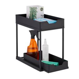 Rangement sous évier pour cuisine Noir - Métal - Matière plastique - 22 x 37 x 40 cm