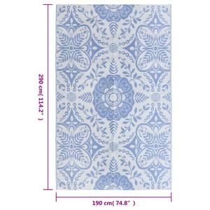 Outdoor-Teppich 3006547-7 Blau - 290 x 190 cm