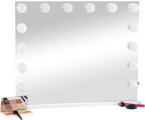 Schminkspeigel Palmdale Weiß - Kunststoff - 80 x 68 x 16 cm