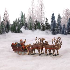 Weihnachtsdorf-Miniatur Weihnachtsmann Stein - 7 x 8 x 21 cm