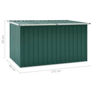 Aufbewahrungsbox Grün - Metall - 171 x 93 x 93 cm