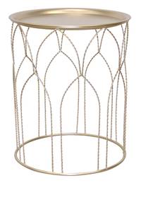 Beistelltisch Lorenz Gold - Metall - 44 x 53 x 44 cm