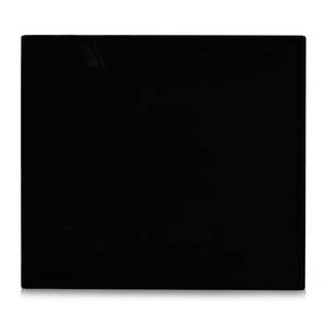 Plaque de protection en verre NOIR Noir - Verre - 50 x 1 x 56 cm