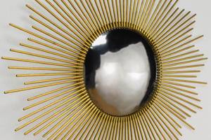 Wandspiegel Ready to Shine Gold - Metall - 99 x 99 x 3 cm