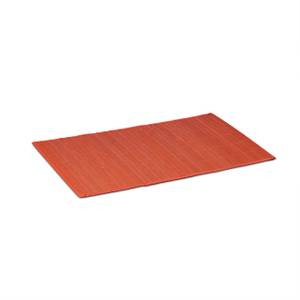 6 teiliges Tischset rot Rot - Bambus - Textil - 45 x 1 x 30 cm