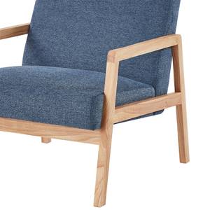 Fauteuil BONIFACIO en tissu bleu Bleu - Textile - 74 x 77 x 69 cm