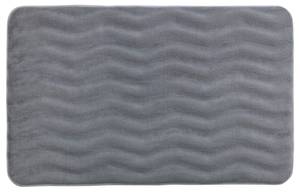 Badteppich Memory Foam Waves Polyester / Polurethan - Grau