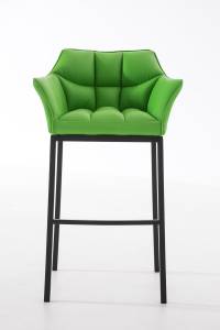 Tabouret de bar DAMASO Lot de 2 Vert - Noir