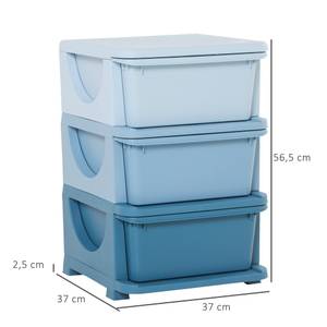 Aufbewahrungsboxen 311-023BU Blau - 37 x 57 cm