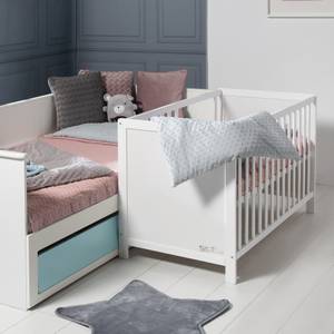 2in1 Babybett mit Matratze safe asleep® Weiß