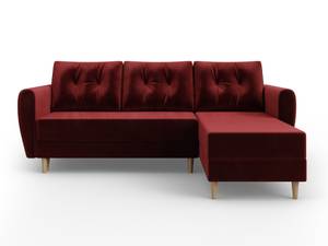 Ecksofa PALER Bordeaux - Ecke davorstehend rechts