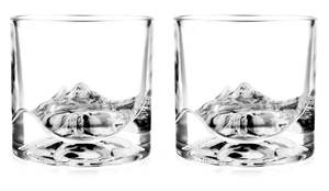 Whiskyglas The Peaks 2er Set Glas - 2 x 9 x 9 cm