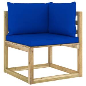 Garten Ecksofa 3016481-7 (2er Set) Blau - Holzwerkstoff - Holzart/Dekor - 64 x 70 x 64 cm