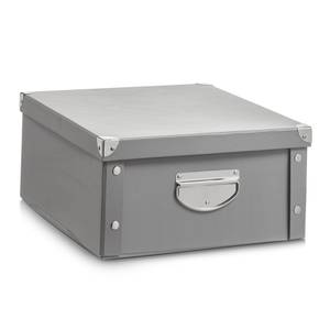 Aufbewahrungsbox, Pappe, grau Grau - Papier - 33 x 17 x 40 cm