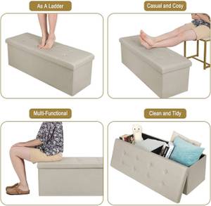 Sitzhocker Vivienne Beige