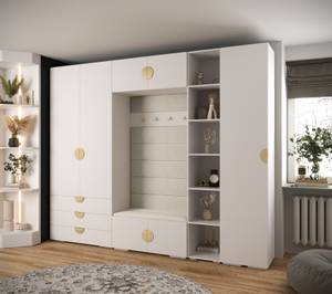 Garderobe Inova 4 Z11 Gold - Weiß - Gold