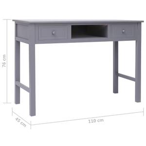 Schreibtisch 298584 Grau - Holzwerkstoff - Holzart/Dekor - 45 x 76 x 110 cm