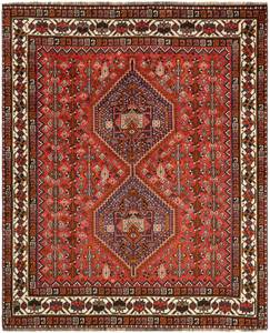 Teppich Ghashghai VI Rot - Textil - 159 x 1 x 194 cm