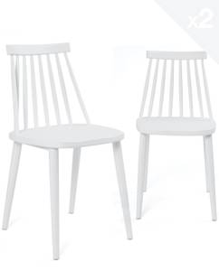 Chaise cuisine bistrot BAO (lot de 2) Blanc