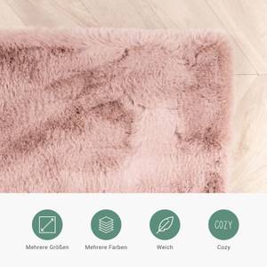 Hochflor Läufer Comfy Pink - Tiefe: 250 cm