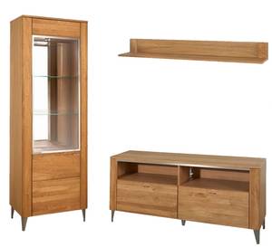 Wohnzimmer-Set LATINA 3-teilig Braun - Holzwerkstoff - 225 x 200 x 42 cm