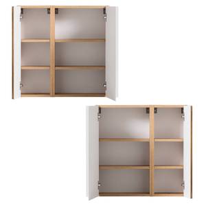 Badmöbel Set VASTO-WHITE (4-tlg.) Braun - Holzwerkstoff - 165 x 200 x 35 cm