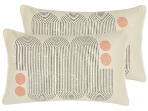 Kissen 2er Set TIARELLA Beige - Textil - 50 x 10 x 30 cm