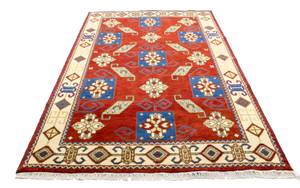 Orientteppich - 241x172cm Rot - Naturfaser - 172 x 2 x 241 cm