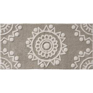 Tapis de bain 60x120cm Beige - Textile - 60 x 2 x 120 cm