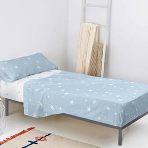 Little star Parure drap 160x270 cm Bleu Bleu - Textile - 1 x 160 x 270 cm