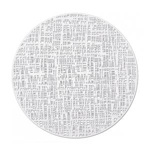 Platzset "Scribble", Kunststoff, weiß Weiß - Kunststoff - 38 x 1 x 38 cm